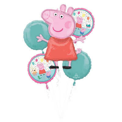 Peppa Pig Foil Balloon Bouquet