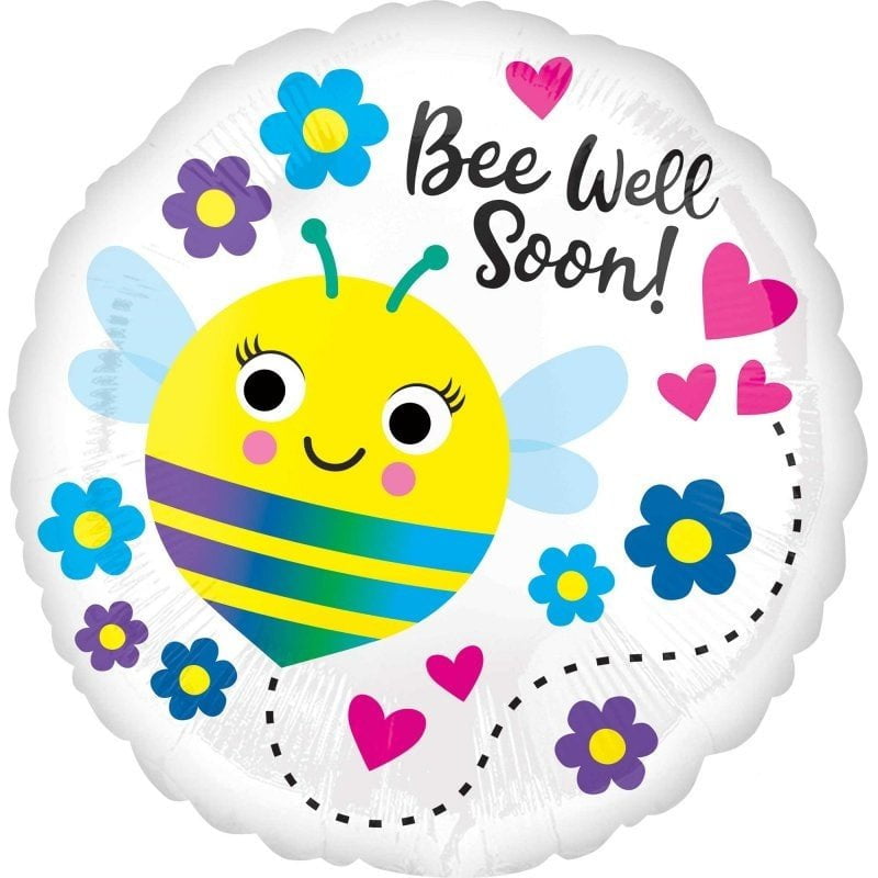 Get Well Soon Party Supplies Bee Well Soon Foil Balloon
