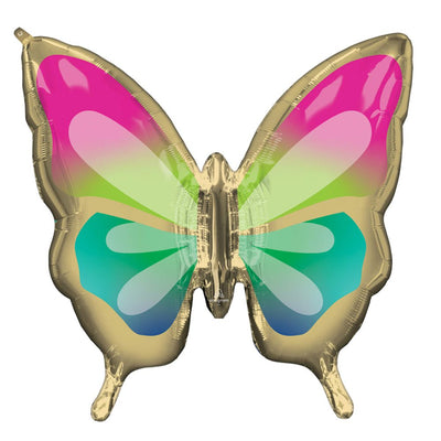 Butterfly Tropical SuperShape Foil Balloon