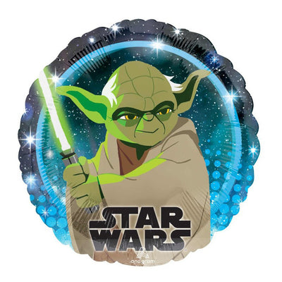 Star Wars Galaxy Yoda Round Foil Balloon