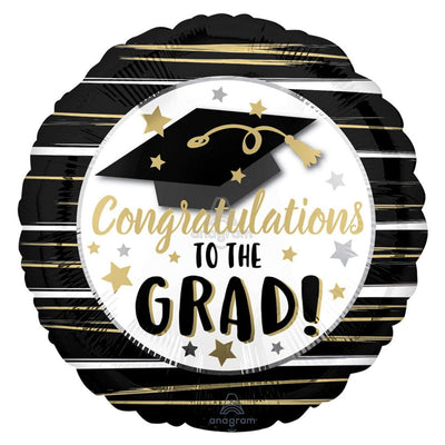 Graduation Congratulations to the Grad Round Foil Balloon