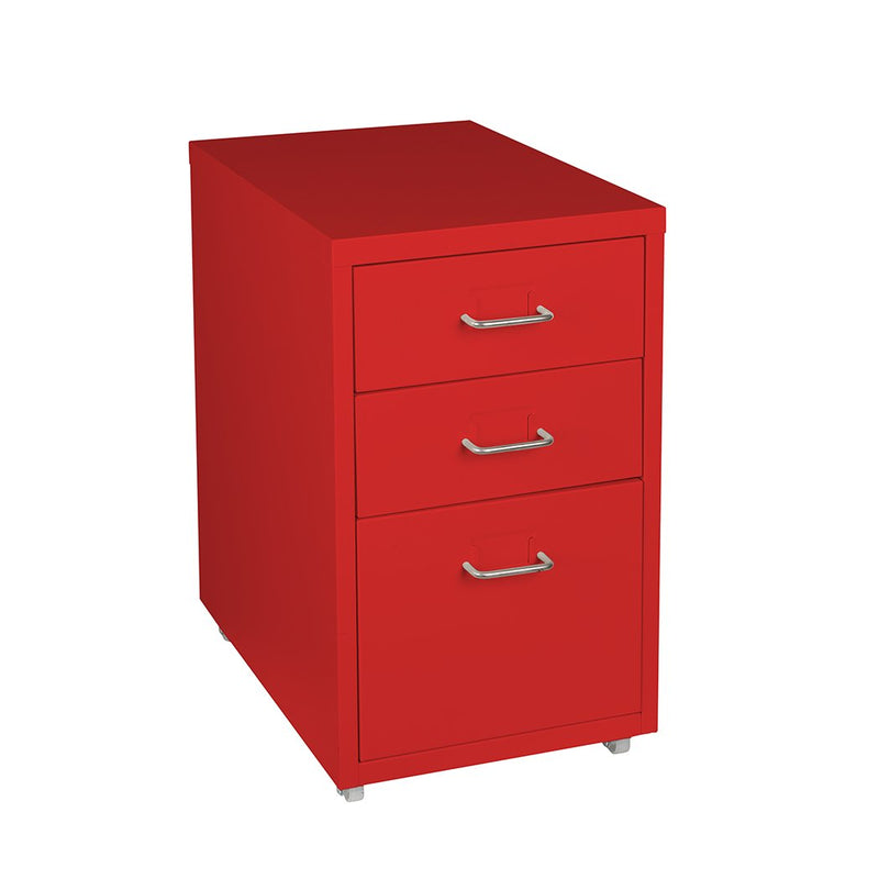 Metal Cabinet Storage Cabinets Folders Steel Study Office Organiser 3 Drawers - Payday Deals