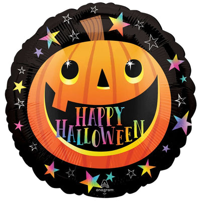 Happy Halloween Smiley Pumpkin Foil Balloon
