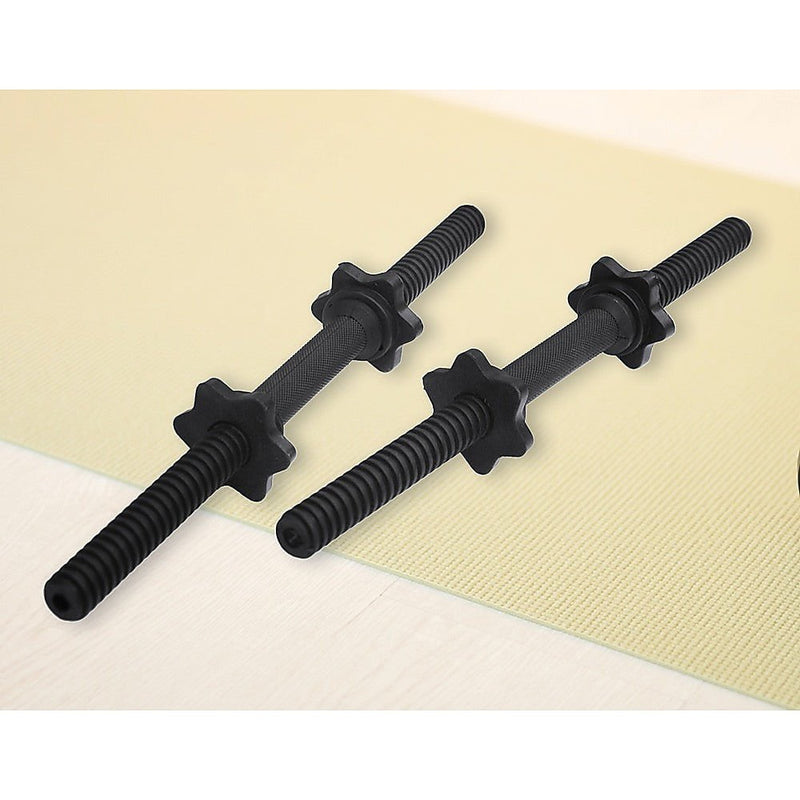 45cm - 1 Pair Dumbbell Bar 25mm Diameter - PVC Coated Dumbell Handle Payday Deals