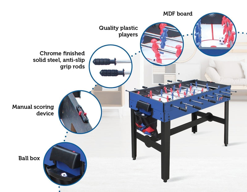 4FT 12-in-1 Combo Games Tables Foosball Soccer Basketball Hockey Pool Table Tennis Payday Deals