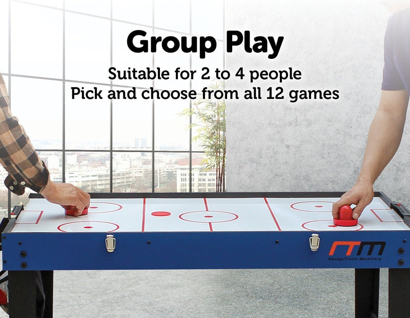4FT 12-in-1 Combo Games Tables Foosball Soccer Basketball Hockey Pool Table Tennis Payday Deals