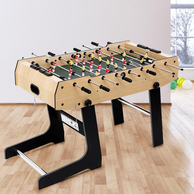 4FT Foldable Soccer Table Tables Balls Foosball Football Game Home Party Gift Payday Deals