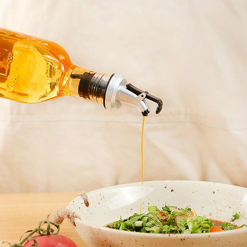 4PCS 500ml Olive Oil Vinegar Pourer Dispenser Cooking Glass Bottle Kitchen Tools Payday Deals