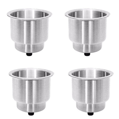4PCS Stainless Drink Cup Holder Insert for Boat/Car/Truck RV/Camper/Yacht/Sofa Payday Deals