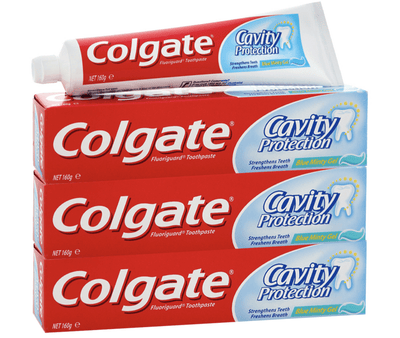4x Colgate 160G Toothpaste Maximum Cavity Protection Blue Minty Gel