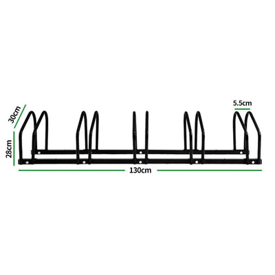 5-Bikes Stand Bicycle Bike Rack Floor Parking Instant Storage Cycling Portable Payday Deals