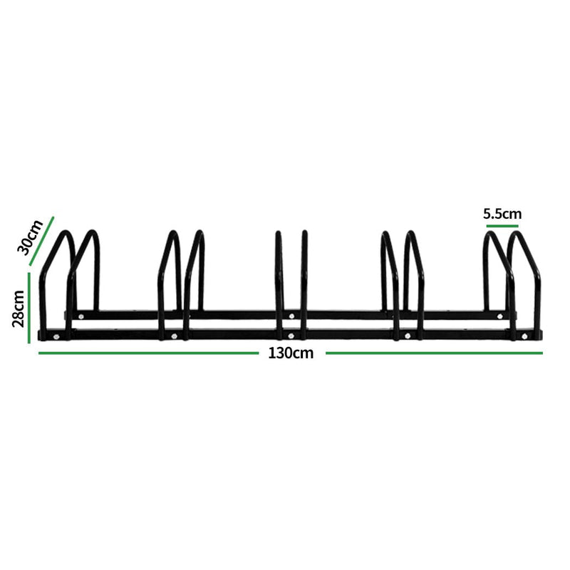 5-Bikes Stand Bicycle Bike Rack Floor Parking Instant Storage Cycling Portable Payday Deals