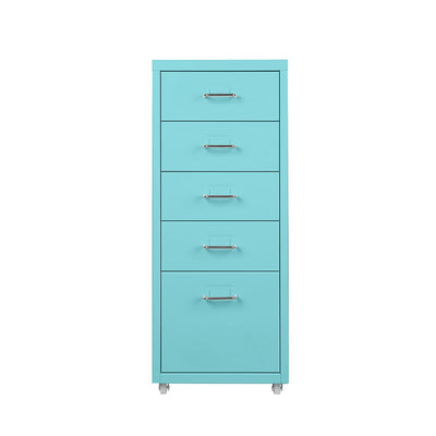 5 Drawers Portable Cabinet Rack Storage Steel Stackable Organiser Stand Blue Payday Deals