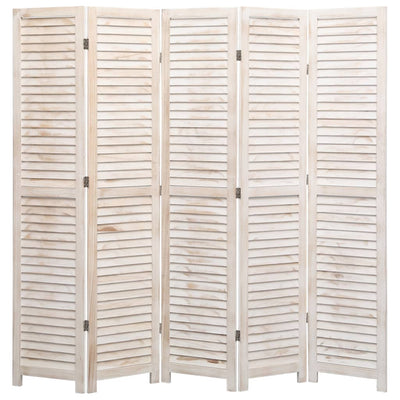 5-Panel Room Divider 175x165 cm Wood Payday Deals