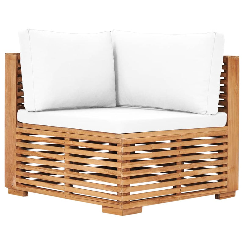 5 Piece Garden Lounge Set with Cushions Solid Teak Wood Payday Deals
