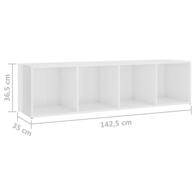 5 Piece TV Cabinet Set High Gloss White Engineered Wood Payday Deals