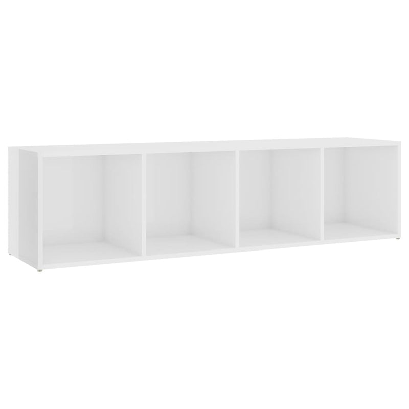 5 Piece TV Cabinet Set High Gloss White Engineered Wood Payday Deals