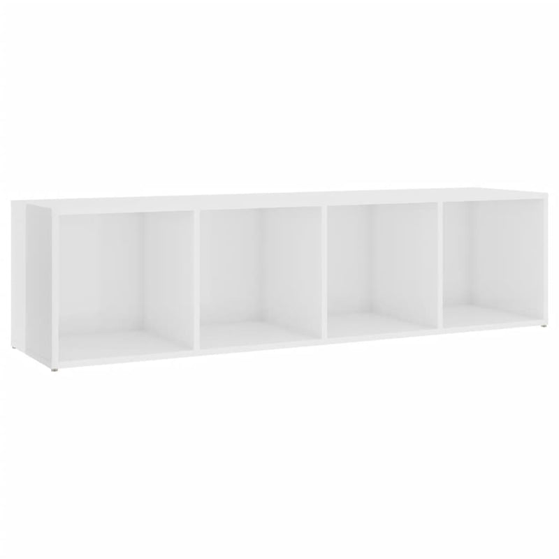 5 Piece TV Cabinet Set High Gloss White Engineered Wood Payday Deals