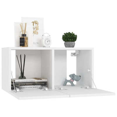 5 Piece TV Cabinet Set White Engineered Wood Payday Deals