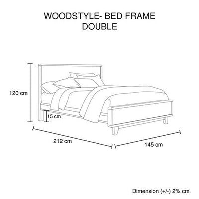 5 Pieces Bedroom Suite King Size in Solid Wood Antique Design Light Brown Bed, Bedside Table , Tallboy & Dresser Payday Deals