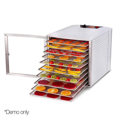 5 Star Chef Stainless Steel Commercial Food Dehydrator with 10 Trays