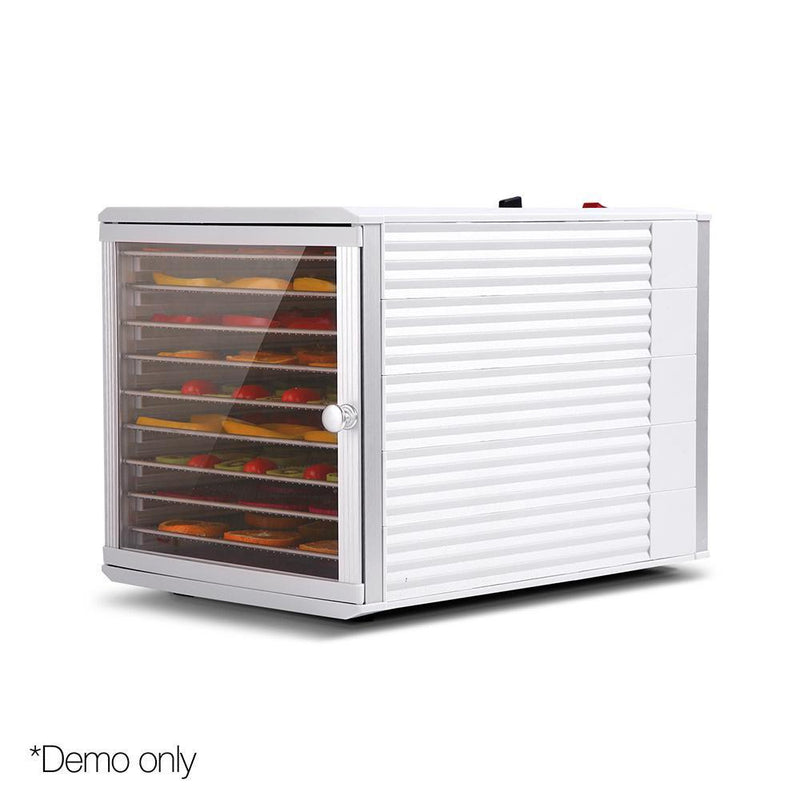 5 Star Chef Stainless Steel Commercial Food Dehydrator with 10 Trays