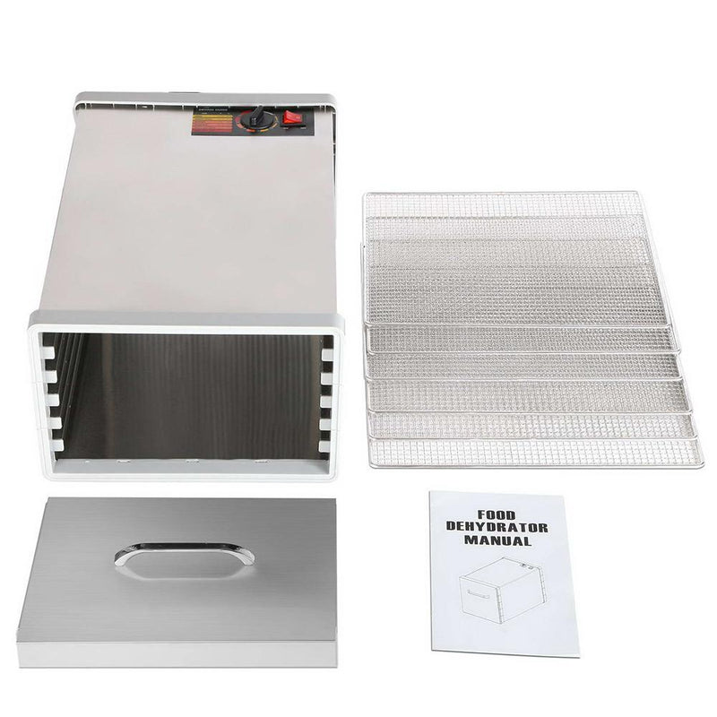 5 Star Chef Stainless Steel Food Dehydrator with 6 Trays