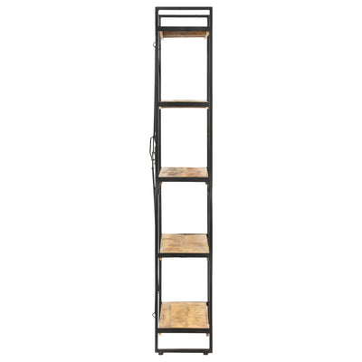 5-Tier Bookcase 140x30x180 cm Solid Mango Wood Payday Deals