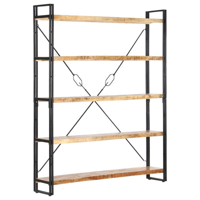 5-Tier Bookcase 140x30x180 cm Solid Mango Wood Payday Deals