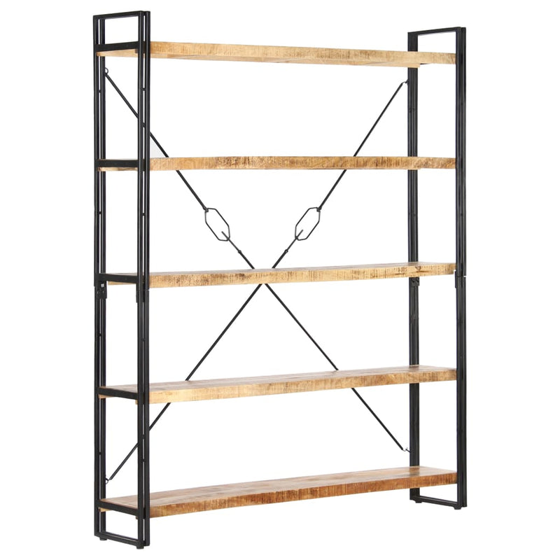 5-Tier Bookcase 140x30x180 cm Solid Mango Wood Payday Deals