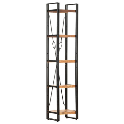 5-Tier Bookcase 40x30x180 cm Solid Acacia Wood Payday Deals