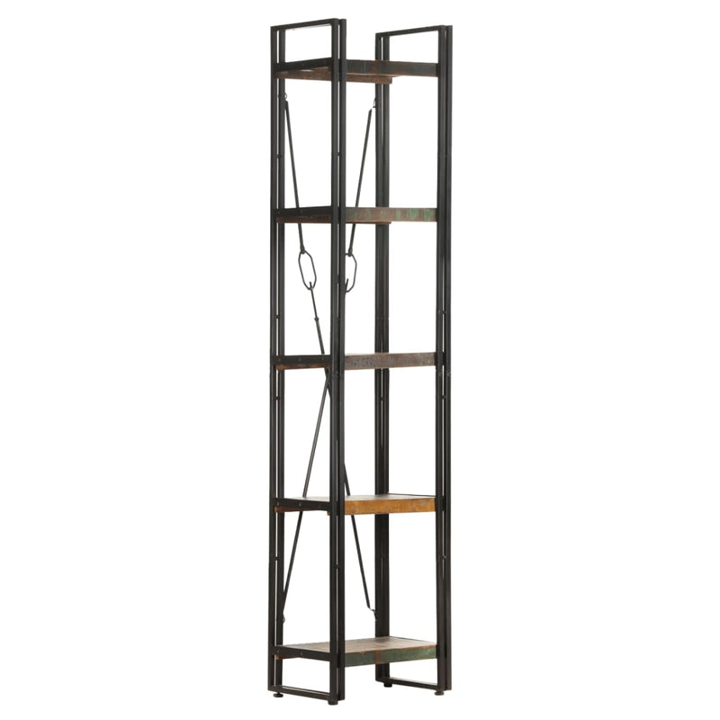 5-Tier Bookcase 40x30x180 cm Solid Reclaimed Wood Payday Deals