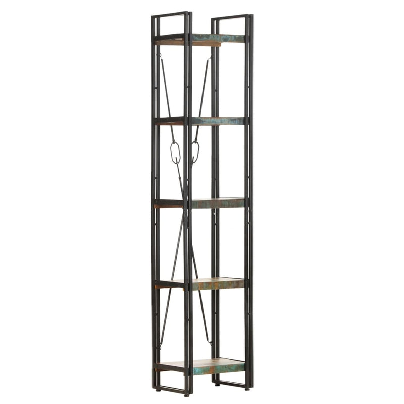 5-Tier Bookcase 40x30x180 cm Solid Reclaimed Wood Payday Deals