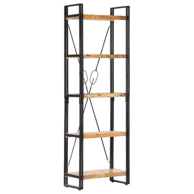 5-Tier Bookcase 60x30x180 cm Solid Mango Wood Payday Deals