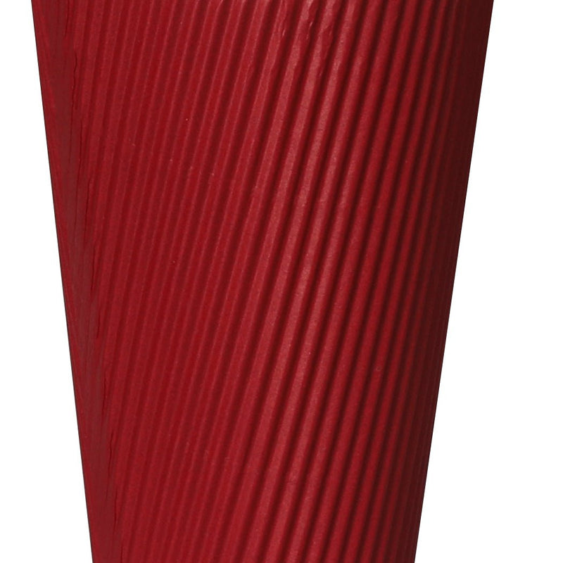 500 Pcs 8oz Disposable Takeaway Coffee Paper Cups Triple Wall Take Away w Lids Payday Deals