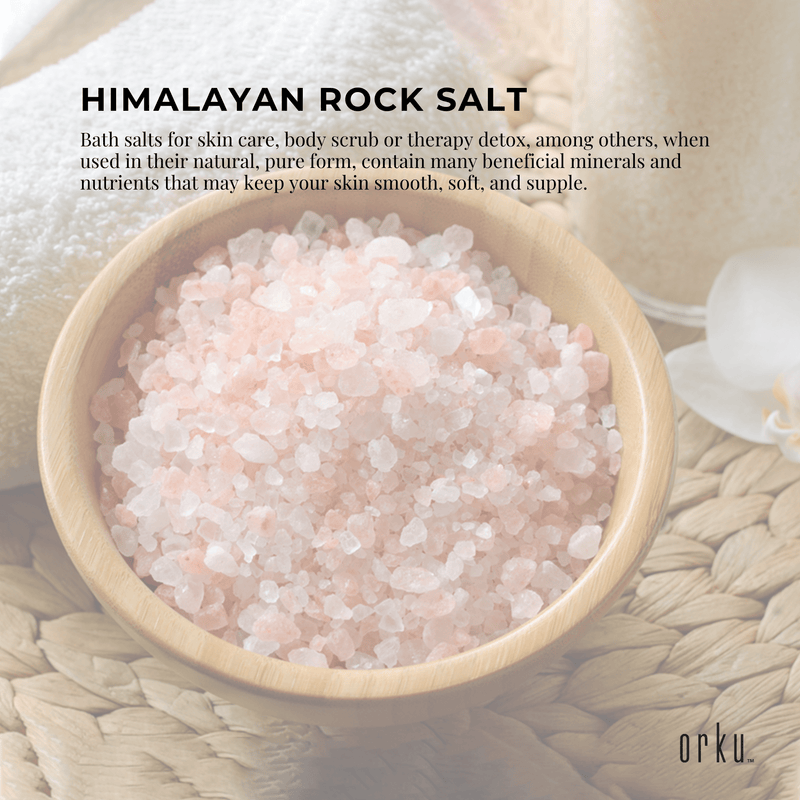 500g Pink Himalayan Bath Salts - Natural Crystal Rocks - Spa Therapy Body Scrub Payday Deals