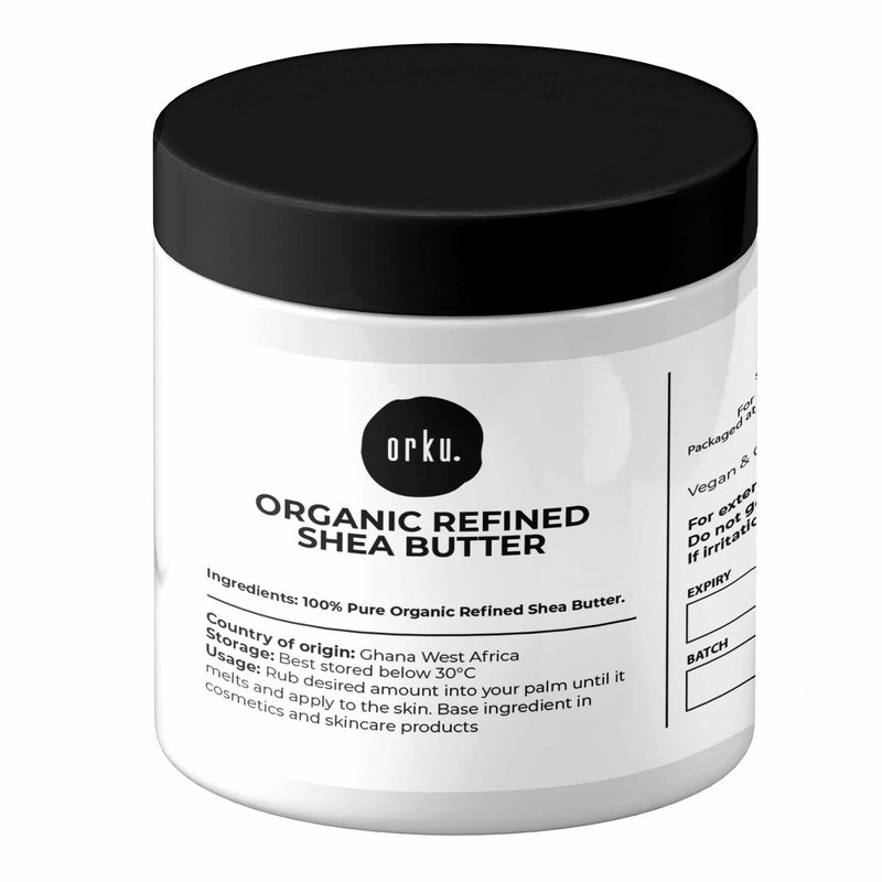 500g Refined Shea Butter Jar - Organic Pure African Karite Moisturiser Payday Deals