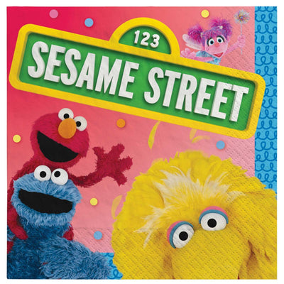Sesame Street Beverage Napkins 16 Pack