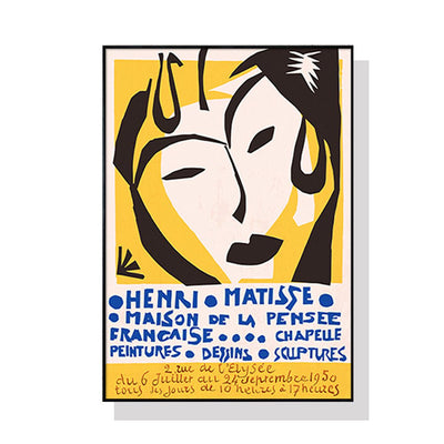 50cmx70cm Henri Matisse Black Frame Canvas Wall Art
