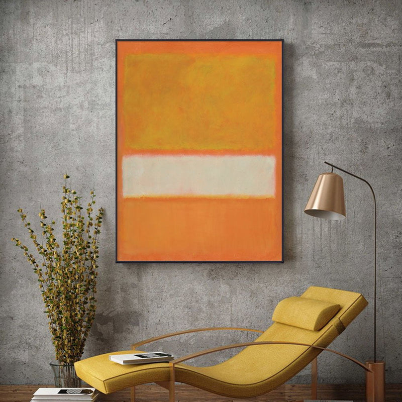 50cmx70cm Yellow By Mark Rothko Black Frame Canvas Wall Art Payday Deals