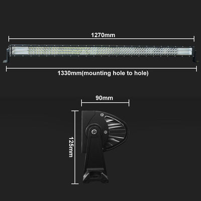50inch LED Light Bar Philips Spot Flood Driving Lamp Offroad 4WD SUV JEEP Truck