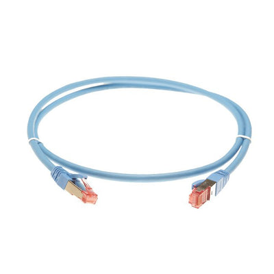 50m Cat 6A S/FTP LSZH Ethernet Network Cable. Blue