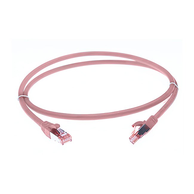 50m Cat 6A S/FTP LSZH Ethernet Network Cable. Pink Payday Deals