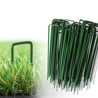 50PCS Synthetic Artificial Grass Turf Pins U Fastening Lawn Tent Pegs Weed Mat Payday Deals