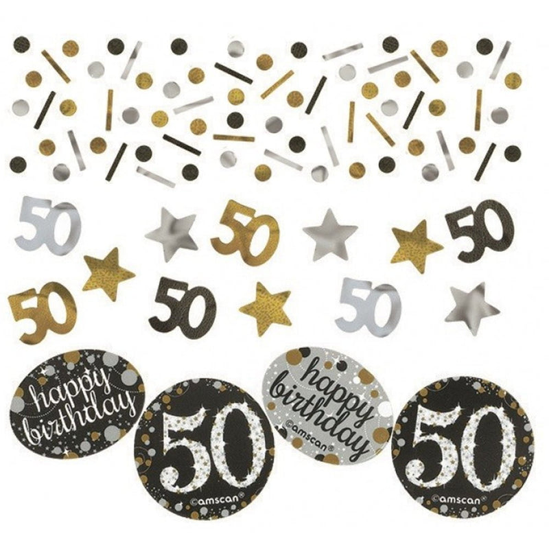 50th Birthday Sparkling Celebration Confetti Payday Deals