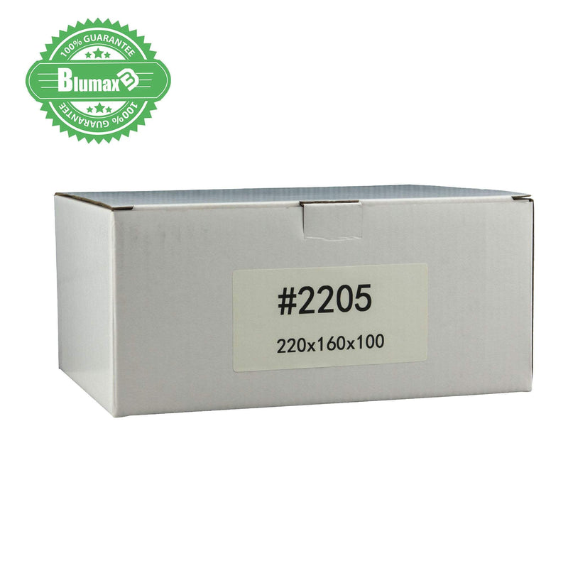 50x 220mm x 160mm x 100mm White Carton Cardboard Shipping Box (