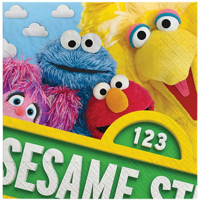 Sesame Street Lunch Napkins 16 Pack