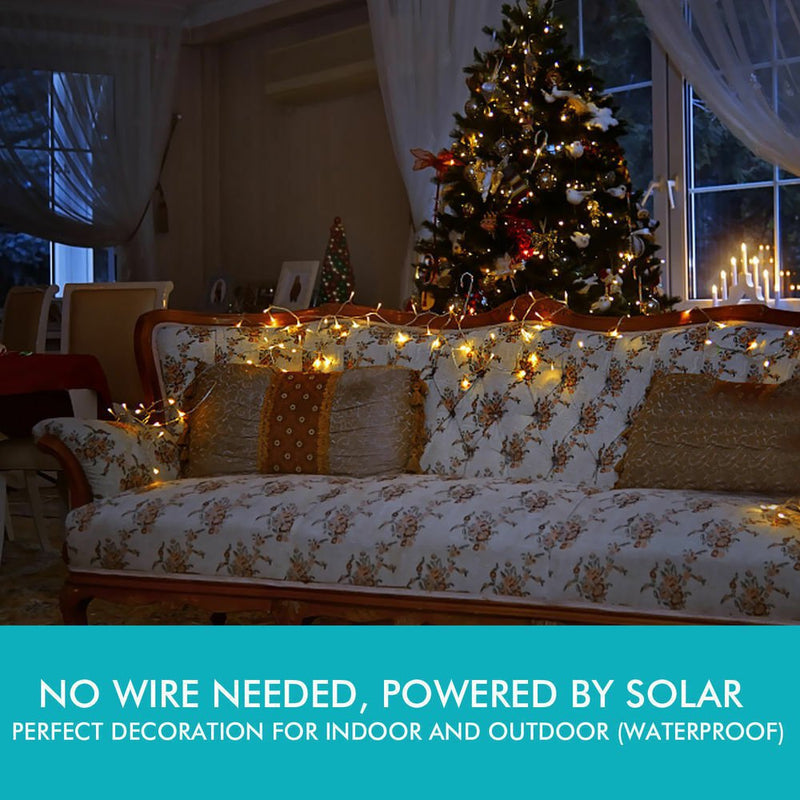 52M 500LED String Solar Powered Fairy Lights Garden Christmas Decor Multi Colour Payday Deals