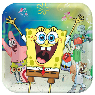 SpongeBob Squarepants Paper Dinner Plates 8 Pack