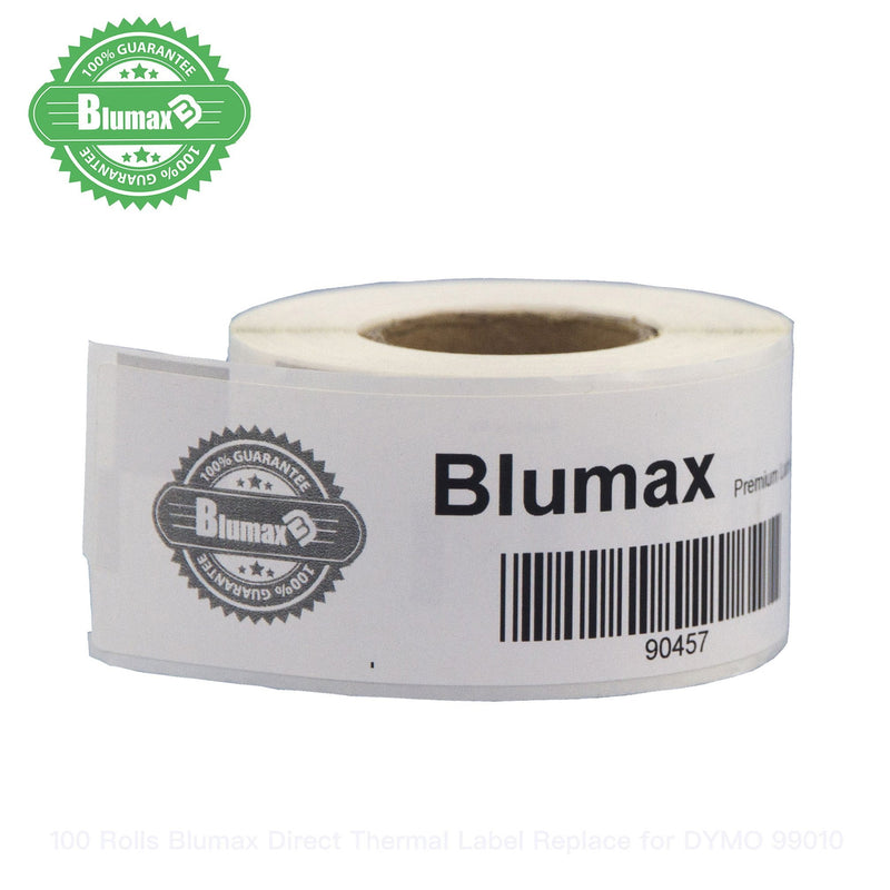 200 Rolls Blumax Direct Thermal (Zebra) 28mm x 89mm 130L White labels - Payday Deals